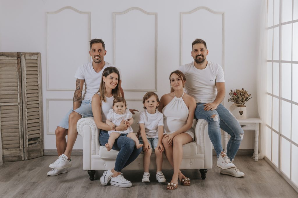 fotografia de familia en estudio