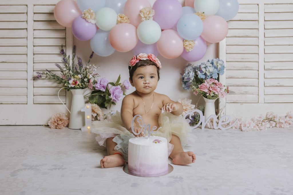 Sesión smash cake en Rubí