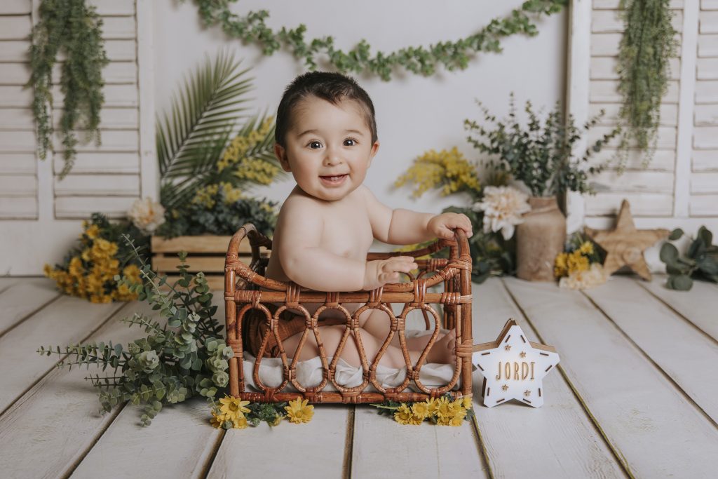 foto de bebé en rubí